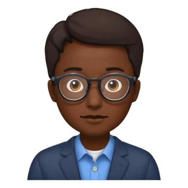 Cordero con lentes sticker