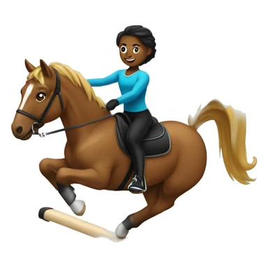 gymnastics on horseback  sticker