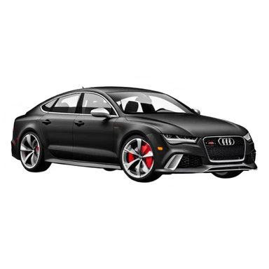 Audi rs7 black matte  sticker