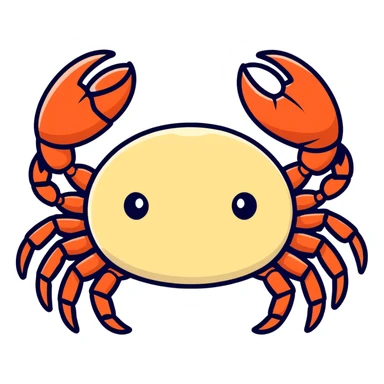 Crab sticker