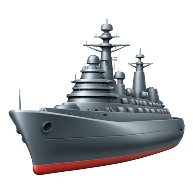 Very realistic warship  sticker