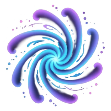 black magic particles sticker