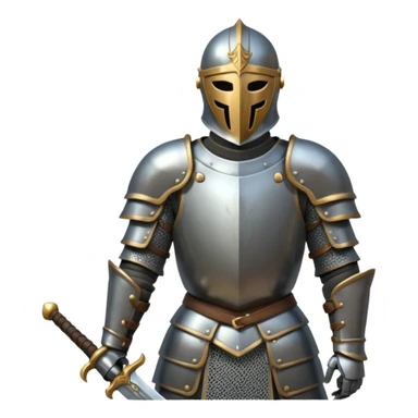 Headless Knight with Sword close up sticker