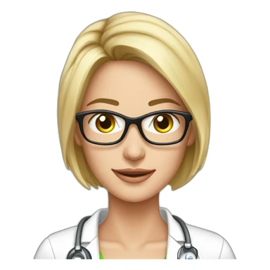 Posh-Radiologist-performing-breast-mri-to-leni-klum sticker