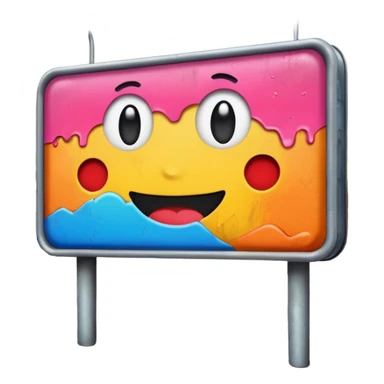 billboard on the street sticker