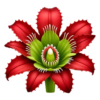  carnivorous plant flower with teeth sticker