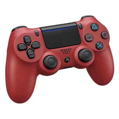 PlayStation 4 joystick red sticker