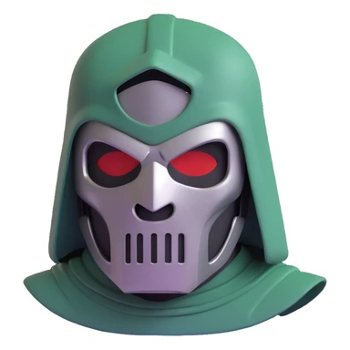doctor doom metal mask sticker