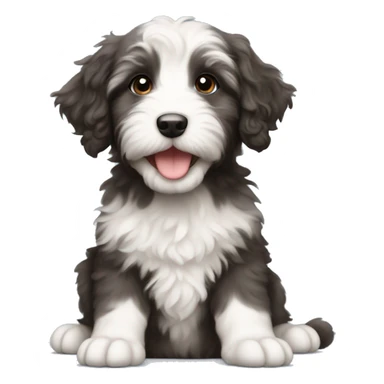 aussiedoodle puppy sticker