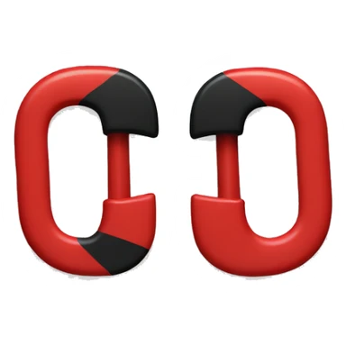 two fastender in red and black sticker