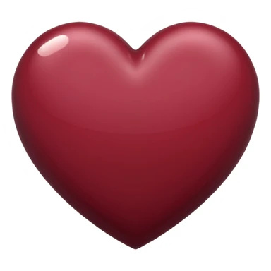 Maroon heart sticker