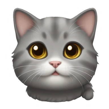 Gray munchkin cat sticker