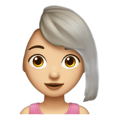 Ragazza con naso da maiale sticker