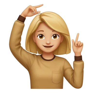 girl dabbing sticker