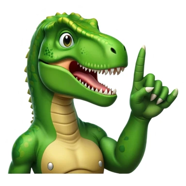 T Rex giving the finger sticker