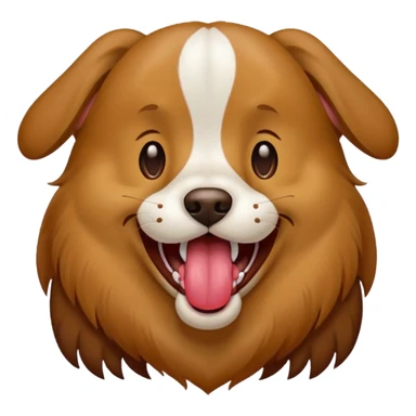 Dog panting sticker