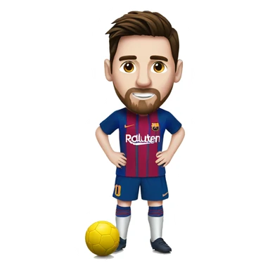 messi is dribbling the football sticker