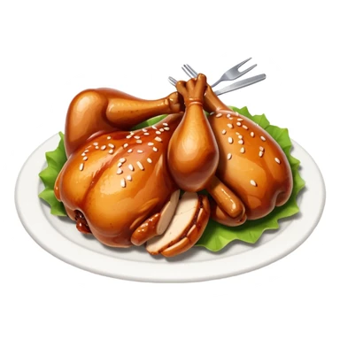Barbecue chicken sticker