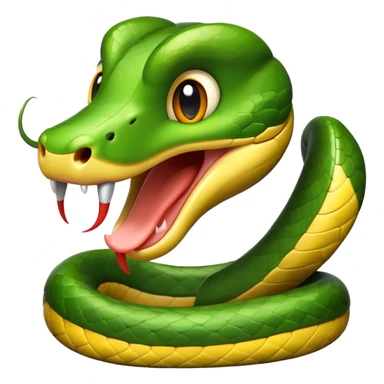 cute snake head sticker