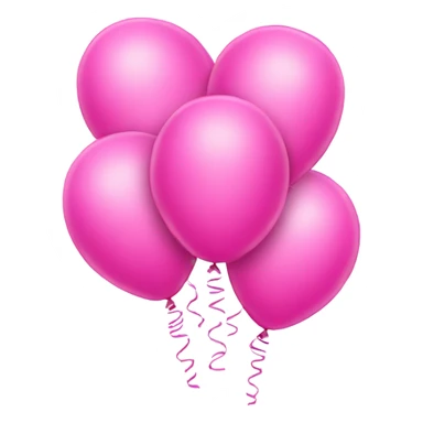 Pink Baloon nunber of 3 sticker