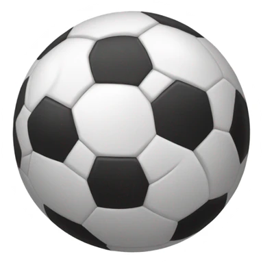 soccer ball with a face sticker