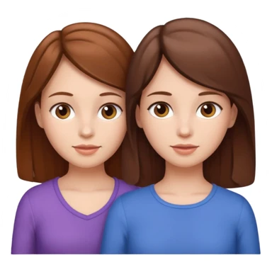 mom with twin girls sticker