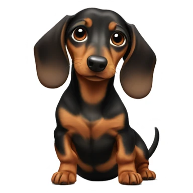 daschund doing a split  sticker