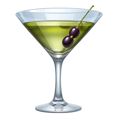 martini glass sticker