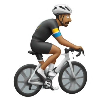 cyclist view from the top sticker