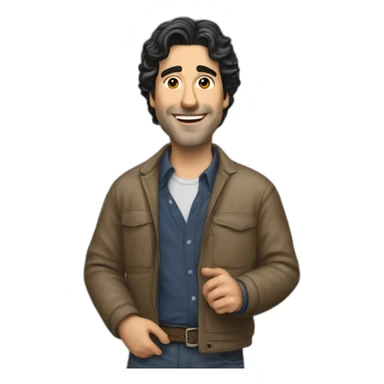 Hyper realistic Ross gueller sticker