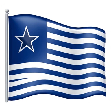 Dallas cowboys flag sticker