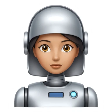 woman service Robot sticker