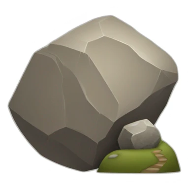 Sisyphus roll a boulder up a hill sticker