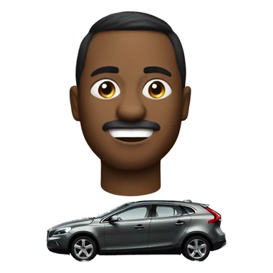 Black volvo v40 sticker