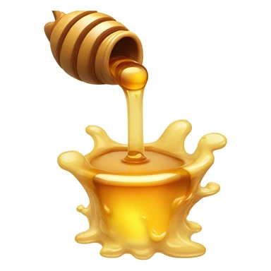 Throwing up honey sticker