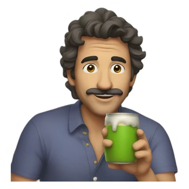 tomando "mate" argentino sticker