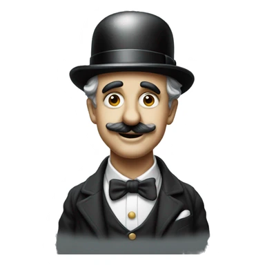 Charlie chaplin without thehat sticker