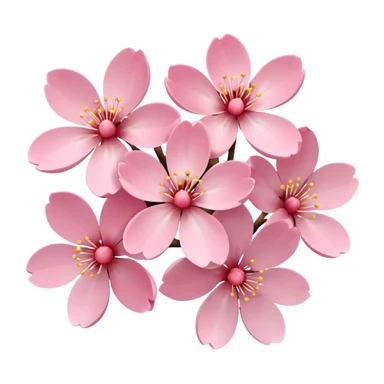 sakura blossom cluster sticker