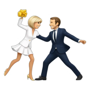 emmanuel-macron-dancing-with-brigitte-macron Download emoji sticker