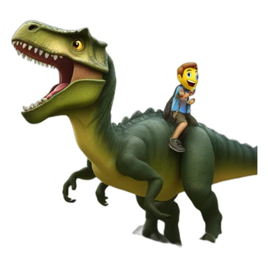 hritik roshan on a dinosaur sticker