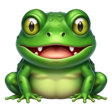 angry frog sticker