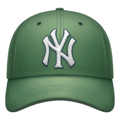 new york Yankee green cap sticker