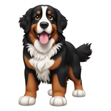 Bernese mountain dog rasta sticker