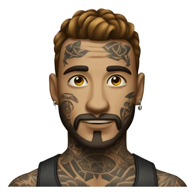 tattooed man very attractive sticker
