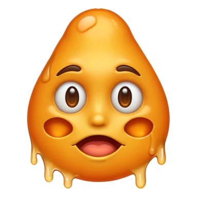 Face melt emoji sticker