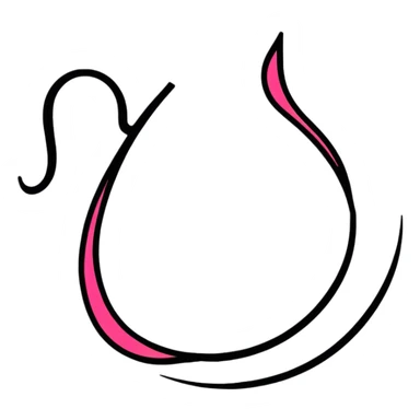 Graffiti style with the name حسیب in bold, colorful Arabic letters sticker