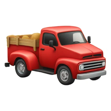 red farm truck sticker