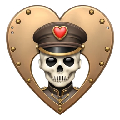 Death Korps Of Krieg Heart Steampunk Clone Army style love heart sticker