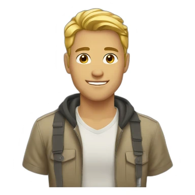 Indonesian love white guy sticker