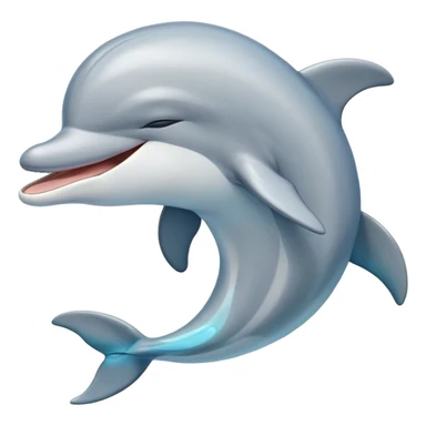 Cinematic Cute Yawning Dolphin Portrait Emoji, Head tilted slightly with a dramatic, wide-open yawn, showcasing a sleek, streamlined body with softly curved contours and drowsy, half-closed eyes, Simplified yet irresistibly adorable features, highly detailed, glowing with a soft, cozy oceanic glow, high shine, relaxed yet expressive, stylized with a dash of whimsical aquatic charm, soft glowing outline, capturing the essence of a drowsy yet affectionate dolphin that appears ready to stretch out and yawn its way out of the screen! sticker